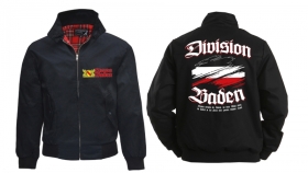 Harrington Jacke - bedruckt - schwarz - Division Baden Harrington Jacke - bedruckt - schwarz - Division Baden