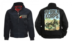Harrington Jacke - bedruckt - schwarz - Afrika Korps Harrington Jacke - bedruckt - schwarz - Afrika Korps