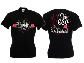 Frauen T-Shirt - Floristin - Eine Rose für mein Deutschland Frauen T-Shirt - Floristin - Eine Rose für mein Deutschland