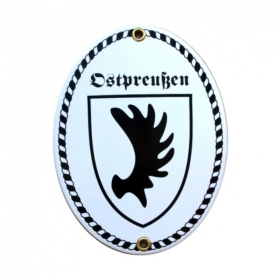 Emailleschild - Ostpreußen - Motiv 2 Emailleschild - Ostpreußen - Motiv 2