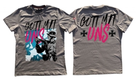 Premium Shirt - Gott mit uns - Europa - grau Premium Shirt - Gott mit uns - Europa - grau