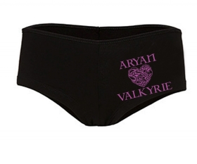 Frauen Hotpants - Aryan Valkyrie - keltisches Herz - schwarz/lila Frauen Hotpants - Aryan Valkyrie - keltisches Herz - schwarz/lila