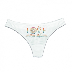 String Tanga - Love our Race - weiß String Tanga - Love our Race - weiß