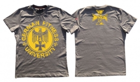Premium Shirt - German Fitness University - Adler - grau Premium Shirt - German Fitness University - Adler - grau
