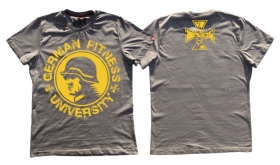 Premium Shirt - German Fitness University - Soldat - grau Premium Shirt - German Fitness University - Soldat - grau