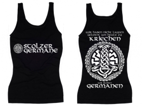Frauen Top - Stolzer Germane - schwarz Frauen Top - Stolzer Germane - schwarz