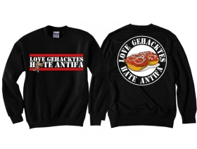 Pullover - Love Gehacktes - Hate Antifa Pullover - Love Gehacktes - Hate Antifa