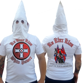 Premium Shirt - KKK mit Maskenfunktion - White Power - weiß Premium Shirt - KKK mit Maskenfunktion - White Power - weiß