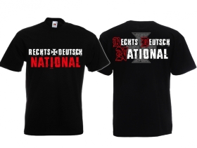 Frauen T-Shirt - Rechts - Deutsch - National - schwarz Frauen T-Shirt - Rechts - Deutsch - National - schwarz