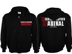 Kapuzenjacke - Rechts - Deutsch - Radikal - schwarz Kapuzenjacke - Rechts - Deutsch - Radikal - schwarz