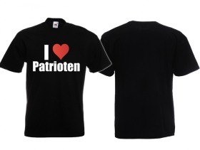 T-Hemd - I Love Patrioten - schwarz T-Hemd - I Love Patrioten - schwarz