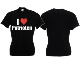 Frauen T-Shirt - I Love Patrioten - schwarz Frauen T-Shirt - I Love Patrioten - schwarz
