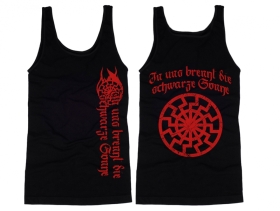 Muskelshirt/Tank Top - In uns brennt die Schwarze Sonne - schwarz/rot Muskelshirt/Tank Top - In uns brennt die Schwarze Sonne - schwarz/rot