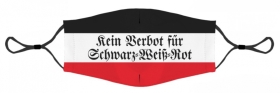 Gesichtsmaske - Kein Verbot für schwarz-weiß-rot +++RAUSVERKAUF+++ Gesichtsmaske - Kein Verbot für schwarz-weiß-rot +++RAUSVERKAUF+++