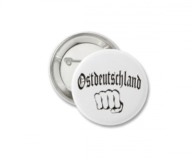 Button - Ostdeutschland mit Faust Button - Ostdeutschland mit Faust