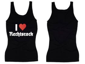 Frauen Top - I Love Rechtsrock - schwarz Frauen Top - I Love Rechtsrock - schwarz