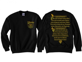 Pullover - Walhalla - Brust klein - gold Pullover - Walhalla - Brust klein - gold