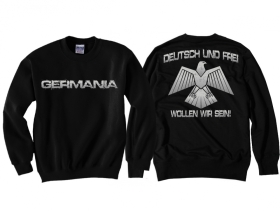 Pullover - Deutsch und Frei - schwarz Pullover - Deutsch und Frei - schwarz
