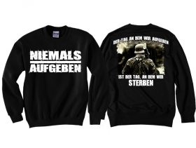 Pullover - Niemals Aufgeben - Motiv 1 Pullover - Niemals Aufgeben - Motiv 1