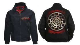 Harrington Jacke - bedruckt - schwarz - Schwarze Sonne - Neue Generation Harrington Jacke - bedruckt - schwarz - Schwarze Sonne - Neue Generation