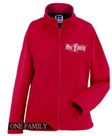 Frauen Fleecejacke - One Family - rot Frauen Fleecejacke - One Family - rot