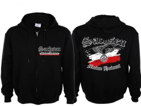 Frauen Kapuzenjacke - Meine Heimat - Sachsen Frauen Kapuzenjacke - Meine Heimat - Sachsen