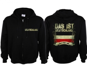 Kapuzenjacke - Meine Fahne - schwarz-weiß-rot Kapuzenjacke - Meine Fahne - schwarz-weiß-rot