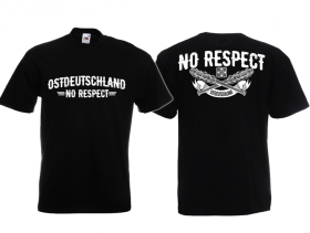 T-Hemd - Ostdeutschland - No Respect - schwarz/weiß - Motiv 1 T-Hemd - Ostdeutschland - No Respect - schwarz/weiß - Motiv 1