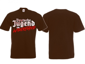 Frauen T-Shirt - Deutsche Jugend im Widerstand - braun Frauen T-Shirt - Deutsche Jugend im Widerstand - braun