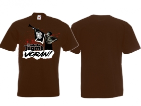 Frauen T-Shirt - Deutsche Jugend voran - braun Frauen T-Shirt - Deutsche Jugend voran - braun
