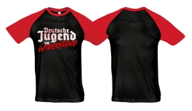 Raglan T-Shirt - Deutsche Jugend im Widerstand- schwarz/rot Raglan T-Shirt - Deutsche Jugend im Widerstand- schwarz/rot