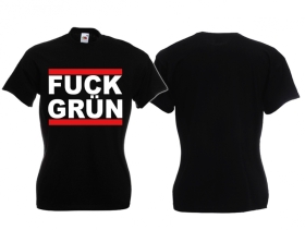 Frauen T-Shirt - Fuck Grün Frauen T-Shirt - Fuck Grün