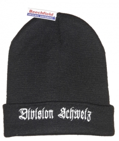 Mütze - Division Schweiz - schwarz Mütze - Division Schweiz - schwarz