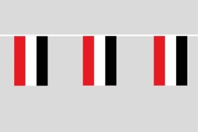 Fahnenkette - schwarz-weiß-rot Fahnenkette - schwarz-weiß-rot