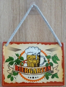 Hängeschild - Biergarten Hängeschild - Biergarten
