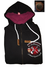 Druck18 Premium - Frauen Kapuzenjacke - Johnny Zahngold - Schnitzel Rock n Roll Druck18 Premium - Frauen Kapuzenjacke - Johnny Zahngold - Schnitzel Rock n Roll