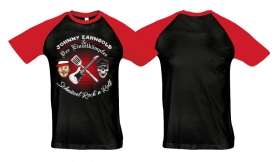 Raglan T-Shirt - Johnny Zahngold - Schnitzel Rock n Roll - schwarz/rot Raglan T-Shirt - Johnny Zahngold - Schnitzel Rock n Roll - schwarz/rot