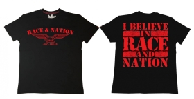Premium Shirt - Race & Nation - schwarz/rot Premium Shirt - Race & Nation - schwarz/rot