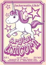 Likör - Zuckerwatte - Aryan Unicorn Likör - Zuckerwatte - Aryan Unicorn