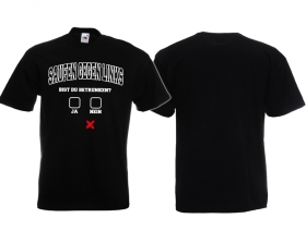 Frauen T-Shirt - Saufen gegen Links - Bist du Betrunken? - schwarz Frauen T-Shirt - Saufen gegen Links - Bist du Betrunken? - schwarz