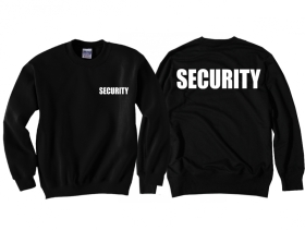 Pullover - Security - Beidseitig bedruckt - vorne klein Pullover - Security - Beidseitig bedruckt - vorne klein