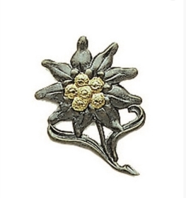 MÜTZENABZEICHEN - EDELWEISS MET. WH MÜTZENABZEICHEN - EDELWEISS MET. WH