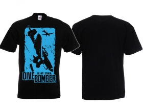 T-Hemd - Dive Bomber - Ju 87 Stuka - schwarz/hellblau T-Hemd - Dive Bomber - Ju 87 Stuka - schwarz/hellblau