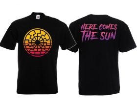 T-Hemd - Retro - Schwarze Sonne - Here comes the Sun T-Hemd - Retro - Schwarze Sonne - Here comes the Sun