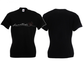 Frauen T-Shirt - Heimatliebe mit Herz - schwarz Frauen T-Shirt - Heimatliebe mit Herz - schwarz