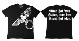Premium Shirt - Alles hat nen Haken, nur das Kreuz hat vier - schwarz Premium Shirt - Alles hat nen Haken, nur das Kreuz hat vier - schwarz