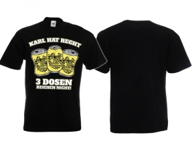Frauen T-Shirt - Karl hat Recht - 3 Dosen reichen nicht - Reichsbräu Frauen T-Shirt - Karl hat Recht - 3 Dosen reichen nicht - Reichsbräu