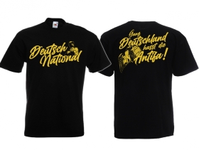 Frauen T-Shirt - Deutsch National - Ganz Deutschland hasst die Antifa Frauen T-Shirt - Deutsch National - Ganz Deutschland hasst die Antifa