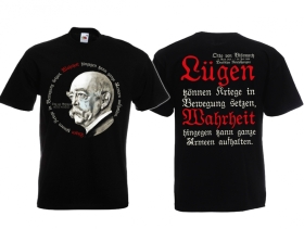 T-Hemd - Bismarck - Lügen & Wahrheit - schwarz T-Hemd - Bismarck - Lügen & Wahrheit - schwarz