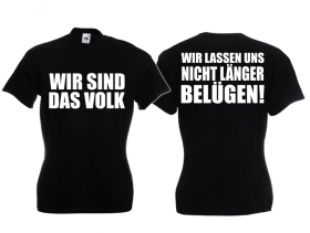 Frauen T-Shirt - Wir sind das Volk - schwarz Frauen T-Shirt - Wir sind das Volk - schwarz
